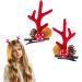 Reindeer Antler Hair Clips - Cute Reindeer Antler Hairpin Reindeer Antlers Hair Clips Deer Headband Antlers Headdress Hairpin For Puchen #5 Pine Cone Clamp - Buy Online on GoSupps.com