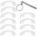 10-part silicone glasses U-formed screw-in clear nasal pads with micro screwdriver ckanday 42mm non-wing anti-drop glasses saddle bridge nose pads set for glasses glass sunglasses glasses