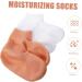 POPETPOP 2 Pairs Exfoliating Moisturizing Socks Cotton spa Socks Heel Protector Socks Foot exfoliating Socks Heel Socks for Dry Cracked feet Moisture Socks sebs Cover Girl whitening 23x9.5cm - Buy Online on GoSupps.com