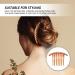 8 Pieces of Women's Hair Combs Plastic Insert Comb Bangs Comb 29-Tooth Disc Hair Comb 7-Tooth Disc Hair Comb 11-Tooth Figure Eight-Shaped Insert Comb (Brown) - Buy Online on GoSupps.com