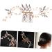 Healeved Piece Pearl Hair Comb Tiara Wedding Pearl Leaf Hair Comb Decorative Accessories Pearl Tiara Pearl Wedding Hair Wedding Hair Comb Hair Topper Bridal Clip Beads Alloy Prom Bridesmaid - Buy Online on GoSupps.com