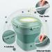 Foldable 30lb Capacity Dog Food Storage Container with Scoop Lid - Airtight Large Plastic Bin for Pet Food, Cat Food, Fish Food, Bird Seed - 50lb Grain and Rice Holder - Green - Buy Online on GoSupps.com