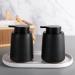 2 Pack Ceramic Foaming Hand Soap Dispenser for Bathroom & Kitchen - Black Liquid Pump Bottle for Shampoo & Body Wash - Buy Online on GoSupps.com