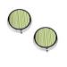 Classic Green Striped Printed Mini Round Pill Box Pill Box 3 Compartment Medicine Pill Case Pill Organizer Travel Pillbox Portable Pill Box for Pocket Home Office Use
