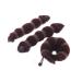 x Hot Buns Hair Beauty Styling Twist Donut Doughnut Chignon Maker for Braids Women Girls Fashion Crown Rolling Shaper Brown