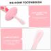 Gatuida 4-Piece Baby Toothbrush Accessories | Travel Toys for Babies | Silicone Baby Care Set in Food-Grade Pink - Perfect for Cleaning & Care - Buy Online on GoSupps.com