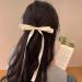 hgnxa Ribbon w Hair Clips for Women Girl Teens Kid Tassels Ribbon wknot Hair Clips with Long Tail Women Hair Accessories Black bow ribbon - Buy Online on GoSupps.com