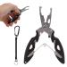Jasminum Fishing Accessories fishing pliers Sprengringziers fishing accessories fishing pocket black pocket hook solder cord clipper multifunctional fishing hook removal fishing accessories