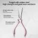 Fovolat Tweezers | Nail Shaping Pincher Nipper - Nail Pincher Nipper Nail Clamps Nail Tool for Acrylic Gel Light Pink - Buy Online on GoSupps.com