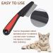Buy Bzkser Profi Flea Comb for Dogs & Cats - 2 Pack Anti-Flea & Lice Comb with Rounded Metal Tines - Effective Against Parasites - Buy Online on GoSupps.com