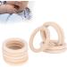 20Pcs 65mm Natural Unfinished Wood Circles for DIY Baby Teether Toys - Buy Online on GoSupps.com