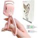 Rechargeable Heated Eyelash Curler - Wiasihsy Electric Curler with 2 Heating Modes for Quick Long-Lasting Curls - Pink - Buy Online on GoSupps.com