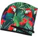 Tropical Flower Parrot Coral Velvet Dry Hair Cap Ideal for Home Travel Pool Parties & Beaches | Shop Now - Buy Online on GoSupps.com