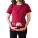 Short Sleeve Maternity Tee | Funny Pregnancy Shirt for Pregnant Women - Red XXL - Buy Online on GoSupps.com