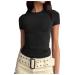 Genetic women Tops V/O cut-out flower sheet sleeves T-shirt summer causal tunic printed women T-shirt oversize women t-shirt black women oversize t shirt red women xxl black m