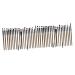 NOLITOY 40 pcs Grey Kit Brush Handle Eyeshadow Eyelash Portable and Eyeliner Makeup Plastic Black Eye Size 1x2pcs As Shownx2pcs