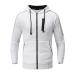 Hanxiulin training suit for men jogging suit men casual long sleeves sports jacket jogging pants with hood jogger men jogging suit sweatshirt pants white 3xl