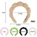 Spa Headband for Women- Bubble Skincare Headband with Wristbands- Terry Cloth, Soft Puffy Design- Black & Light Brown- Ideal for Face Washing and Makeup- Gift Idea - Buy Online on GoSupps.com