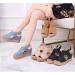 Buy Women's Summer Hollow Fish Mouth Wedge Sandals | Fashionable Peep Toe Platform High Heel Sandals in Black & Pink - EU Sizes 35 36 38 - Buy Online on GoSupps.com