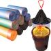 ytrew 10 rolls sorted garbage bags kitchen household hotel thickened portable trash bags