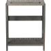 Vintage Gray Solid Wood Billiards Pool Cue Rack Floor Stand with Ball and Chalk Storage - Buy Online on GoSupps.com