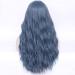 FVCENT 27 Long Blue Curly Synthetic Wig with Bangs for Women and Girls - Charming Styles for Every Occasion - Buy Online on GoSupps.com