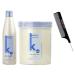 Salerm KERATIN SHOT Maintenance SHAMPOO & Deep Impact Plus Conditioner Mask DUO SET Anti Frizz Smoothing & Natural Keratin (W/Sleek Comb) (500 ml (18 oz) + 1000 ml (34.5 oz) DUO KIT)