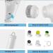 Handheld Shower Scrubber with 5 Changing Heads Scrubber USB Charging 360 Vibration Cleaning Electric Cleaning Brush for Kitchen/Bathroom/Floor/Car/Glass - Buy Online on GoSupps.com