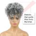 Entranced Styles Drawstring Ponytail with Bangs - Afro Puff Extensions for Women (T-gray) - Buy Online on GoSupps.com