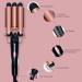 Curling Wand Set Wand Curling Iron Lychee 5 in 1 PRO Hair Curling Iron Tapered Hair Curler with Interchangeable Ceramic Barrels Instant Heating Adjustable Temperature Heat Protective Glove Hair Clip (Gold) - Buy Online on GoSupps.com
