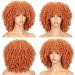 ColourfulPanda Afro Wig for Women - Curly Ginger Red Synthetic Hair with Pony for Black Women | Kinky Curly Orange Copper Style - Buy Online on GoSupps.com