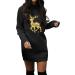 Hanxiulin Women's Christmas Elk Hooded Sweater Dress - Oversized Long Sleeve Jumper for Holiday Parties - Buy Online on GoSupps.com