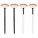 Slim Soft Facial Fan Brush 4 PCS Facial Brushes Fan Mask Brushes Soft Facial Applicator Brushes Tools Acid Applicator Brush for Peel Glycolic Mask Makeup for Mud Cream Peel Masques Black and white