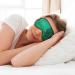 Green Peacock Feather Print Eye Mask | Ultra-Soft Light-Blocking for Optimal Comfort & Restful Sleep - International Shipping Available - Buy Online on GoSupps.com