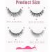 RXKFIGX 4 Pairs Mink False Eyelashes Self Adhesive Eyelashes Reusable Natural Wispy Lashes Soft Faux Mink Lashes Fluffy False Lashes No Glue Needed Press - Buy Online on GoSupps.com