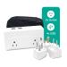 200W Travel Voltage Converter 220V to 110V - EU AU UK Adapter for Clippers Shavers & Trimmers - Circuit Breaker Included - Buy Online on GoSupps.com