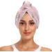 Doodle Pony & Star Pattern Dry Hair Cap Set | Quick Drying Towel & Button Headband - Super Absorbent & Soft Comfort - International Shipping - Buy Online on GoSupps.com