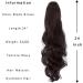 JHZSJF Drawstring Hair Ponytail Extension 24 "Long Wave Wrap Around Pony Tail Hairpiece Suitable for women's daily party use (24"-4A/6A-C black-brown 24 inches) 24 inches 24"--4a/6a-c Black-brown - Buy Online on GoSupps.com