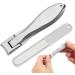 Adult fingernail clippers nail clippers nail clippers nail clippers with wide jaw opening and nail file for men and women fingernail clippers made of stainless steel Silver - Buy Online on GoSupps.com