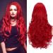 ColorfulPanda Long Red Hair Wigs for Women Natural Looking Wavy Synthetic Wig Loose Wave Wigs Curly Heat Resistant 26 inches Everyday Cosplay Party Use