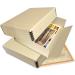 Lineco 9x12 Tan Museum Archival Storage Box | Drop Front Design | Acid-Free with Metal Edge | Pack of 2 | for Photos, Documents, Crafts | Long-lasting Picture Protection - Buy Online on GoSupps.com