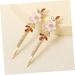 Angoily 1 Pair Rhinestone Flower Hair Clip Wedding Hair Accessories Rhinestone Bobby Pin Star Hair Clips Hair Barrettes Purple European and American Back of Alloy Rhinestone - Buy Online on GoSupps.com