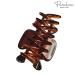 Parcelona French Classic 1 1/2 Inch Small Claw Clips Set of 3 - Tortoise Shell Brown - Made in France - Girls & Women Hair Accessories - Buy Online on GoSupps.com