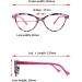Lanlang 2-Pack Blue Light Filter Reading Glasses for Women - Anti-Eyestrain & Anti-UV - 0-4.0 Diopters L-L014 Gray Violet 2.5 Diopters - Buy Online on GoSupps.com
