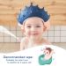 Fusacony Adjustable Baby Shampoo Cap - Tear-Free Hair Washing for Kids 0-9 Years | Safe & Comfortable Shower Hood (Blue) - Buy Online on GoSupps.com