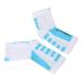 Foot Sleeve Flexible Movement Wide Range of Uses Sectional Compression Sports Heel Socks (White and Blue)