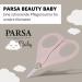 PARSA Beauty Baby Nail Scissors (Pink) - Nail Scissors for Fingernails and Toenails - Precise and Gentle Cutting of Delicate Baby Nails - Nail Scissors - Fingernail Scissors - Buy Online on GoSupps.com