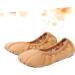 AMOSFUN Foldable Ballet Shoes for Travel & Yoga | Stretch Slipper Flat Shoes for Kids | Brown 33 - Perfect for Ballet Training & Exercises - Buy Online on GoSupps.com