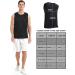 Pilamor Men's Tank Tops 3 Pack - Sleeveless Shirts for Fitness - Quick Dry Gym Tanks - Black/White/Blue - Size Large - Buy Online on GoSupps.com