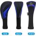 Scott Edward Golf Club Head Covers Set - 3Pcs Long Neck Mesh Headcovers for Fairway Woods, Driver, Hybrids - Blue - Interchangeable No. Tags Included - Buy Online on GoSupps.com